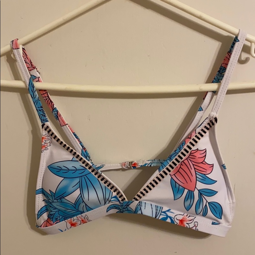 floral bikini top